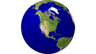 Globus (USA-zentriert) Satellit 1920x1080
